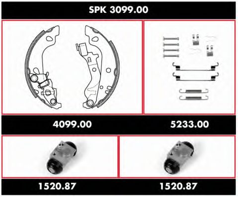 Imagine Set frana, frana tambur REMSA SPK 3099.00