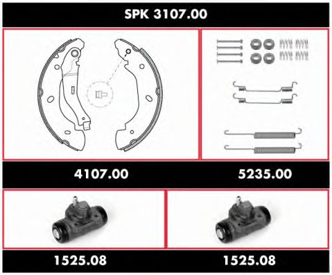 Imagine Set frana, frana tambur REMSA SPK 3107.00