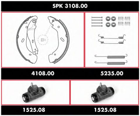 Imagine Set frana, frana tambur REMSA SPK 3108.00