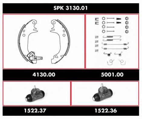 Imagine Set frana, frana tambur REMSA SPK 3130.01