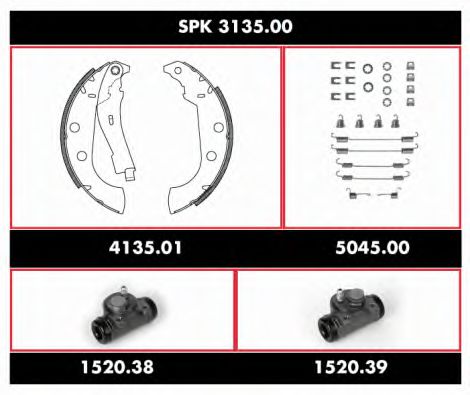 Imagine Set frana, frana tambur REMSA SPK 3135.00