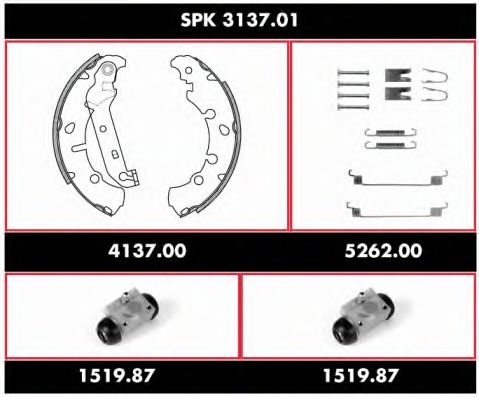 Imagine Set frana, frana tambur REMSA SPK 3137.01