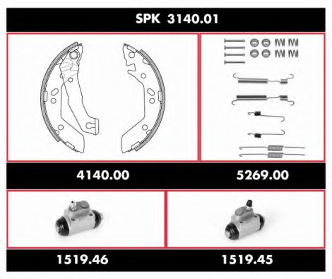 Imagine Set frana, frana tambur REMSA SPK 3140.01