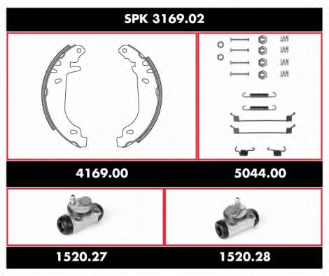 Imagine Set frana, frana tambur REMSA SPK 3169.02