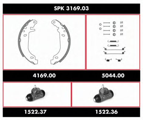 Imagine Set frana, frana tambur REMSA SPK 3169.03