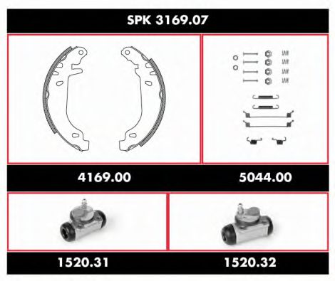 Imagine Set frana, frana tambur REMSA SPK 3169.07