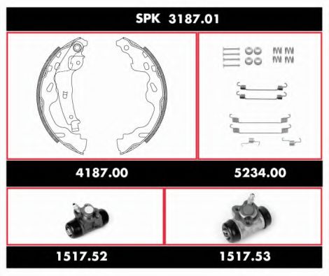 Imagine Set frana, frana tambur REMSA SPK 3187.01