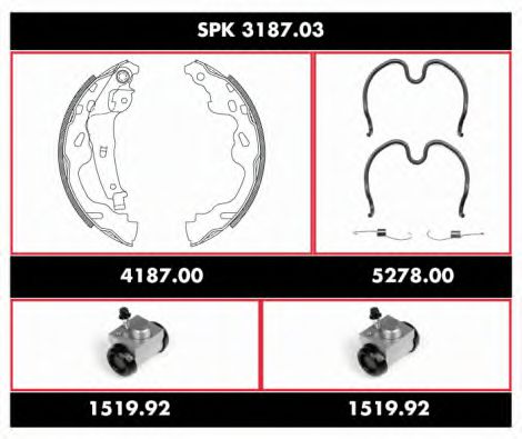 Imagine Set frana, frana tambur REMSA SPK 3187.03