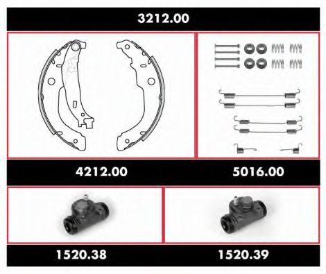 Imagine Set frana, frana tambur REMSA SPK 3212.00