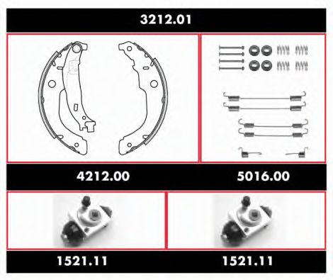 Imagine Set frana, frana tambur REMSA SPK 3212.01