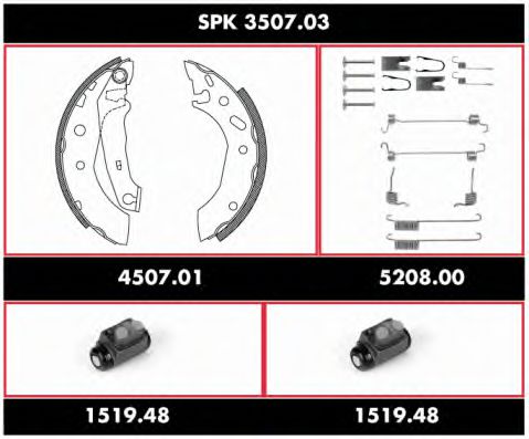 Imagine Set frana, frana tambur REMSA SPK 3507.03