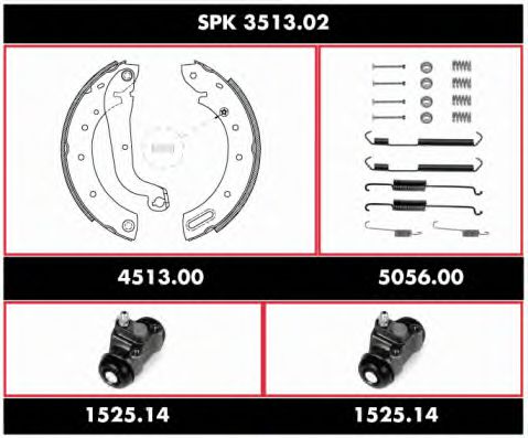 Imagine Set frana, frana tambur REMSA SPK 3513.02