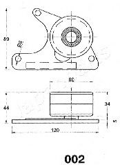 Mecanism tensionare, curea distributie JAPANPARTS BE-002