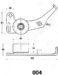 Mecanism tensionare, curea distributie JAPANPARTS BE-004