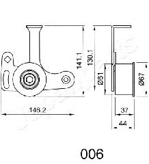 Mecanism tensionare, curea distributie JAPANPARTS BE-006