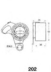 Imagine Mecanism tensionare, curea distributie JAPANPARTS BE-202