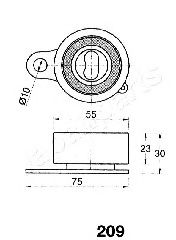 Mecanism tensionare, curea distributie JAPANPARTS BE-209