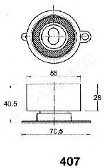 Mecanism tensionare, curea distributie JAPANPARTS BE-407