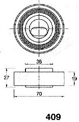 Imagine Mecanism tensionare, curea distributie JAPANPARTS BE-409