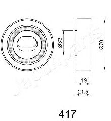 Mecanism tensionare, curea distributie JAPANPARTS BE-417
