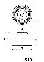 Imagine Mecanism tensionare, curea distributie JAPANPARTS BE-513