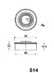 Imagine Mecanism tensionare, curea distributie JAPANPARTS BE-514