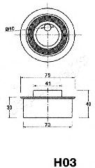 Mecanism tensionare, curea distributie JAPANPARTS BE-H03