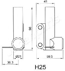 Imagine Amortizor vibratii, curea distributie JAPANPARTS BE-H25