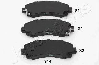 Imagine set placute frana,frana disc JAPANPARTS PA-914AF