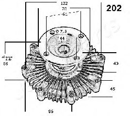 Imagine Cupla, ventilator radiator JAPANPARTS VC-202