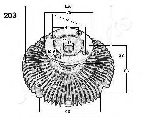Imagine Cupla, ventilator radiator JAPANPARTS VC-203