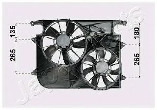 Imagine Ventilator, radiator JAPANPARTS VNT312011