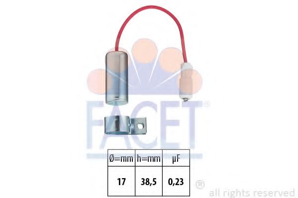 Condensator, aprindere FACET 0.0339