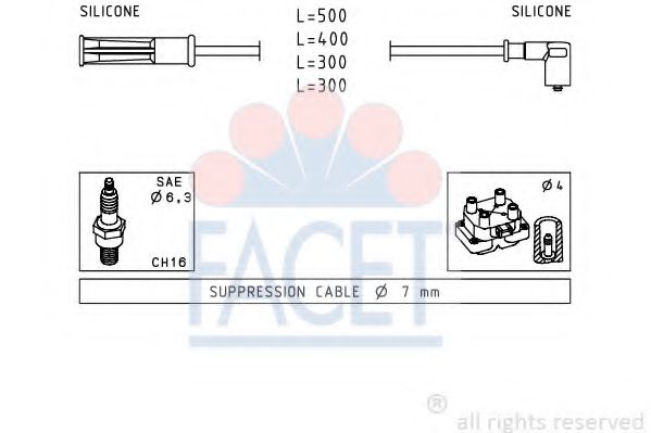 Imagine Set cablaj aprinder FACET 4.7244