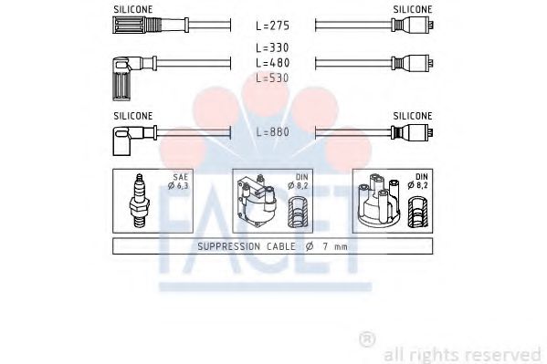 Imagine Set cablaj aprinder FACET 4.8354