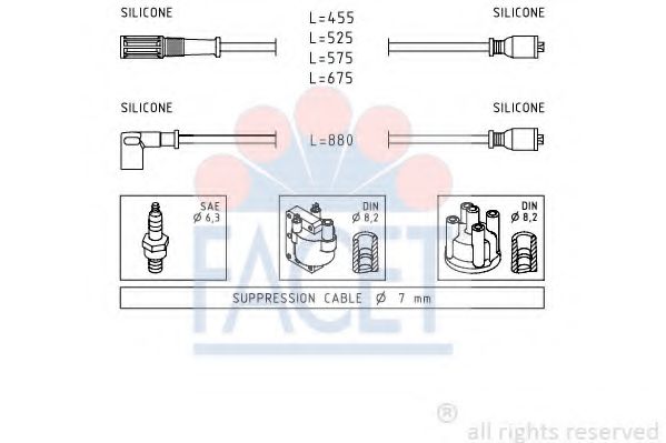 Imagine Set cablaj aprinder FACET 4.8398