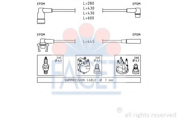 Imagine Set cablaj aprinder FACET 4.8415