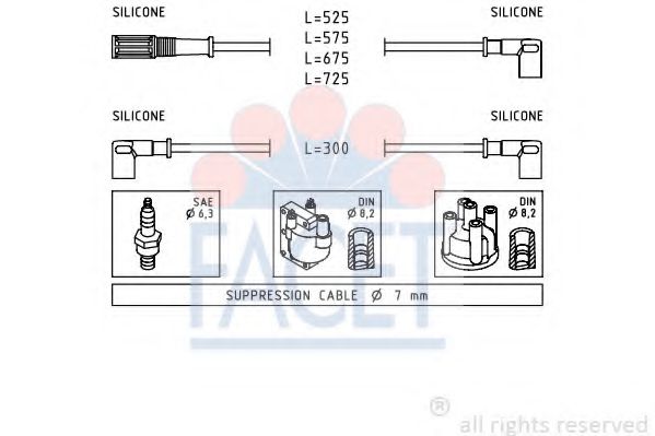 Imagine Set cablaj aprinder FACET 4.8472