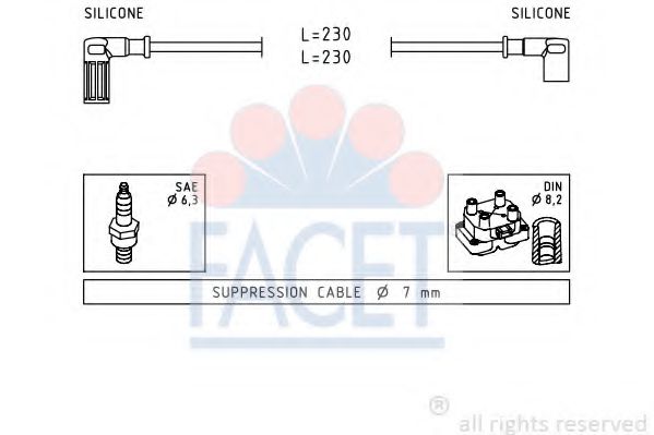 Imagine Set cablaj aprinder FACET 4.8614