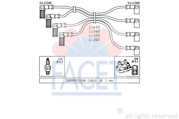 Imagine Set cablaj aprinder FACET 4.8615