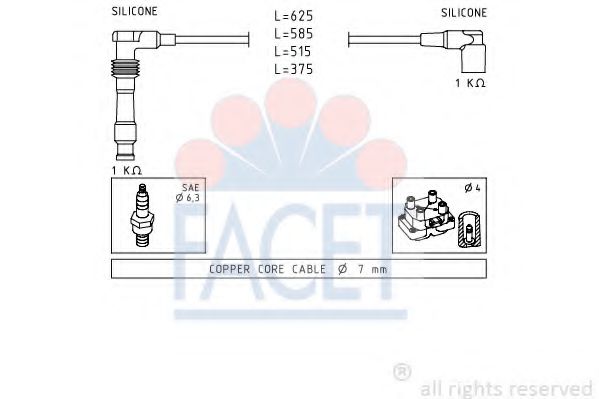 Imagine Set cablaj aprinder FACET 4.8688