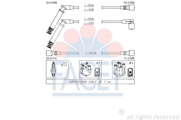 Imagine Set cablaj aprinder FACET 4.8689