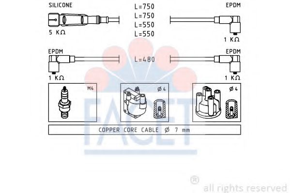 Imagine Set cablaj aprinder FACET 4.8736