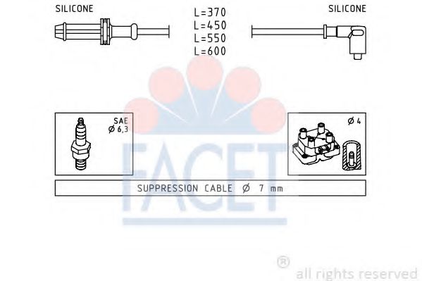 Imagine Set cablaj aprinder FACET 4.9025