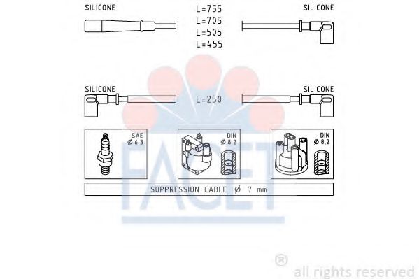 Imagine Set cablaj aprinder FACET 4.9140