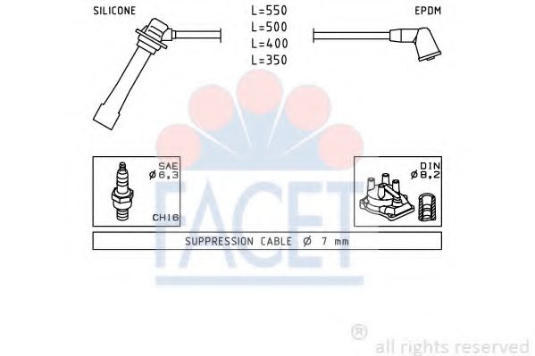 Imagine Set cablaj aprinder FACET 4.9231