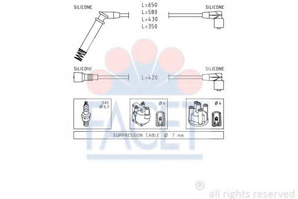 Imagine Set cablaj aprinder FACET 4.9237