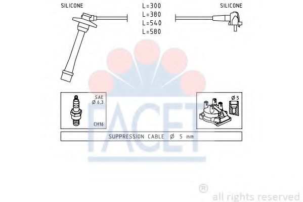 Imagine Set cablaj aprinder FACET 4.9435