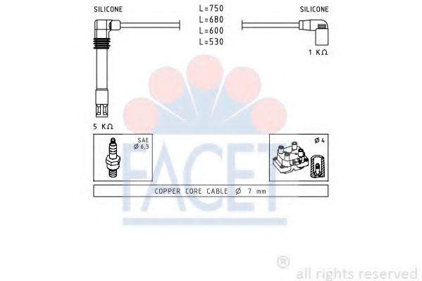 Imagine Set cablaj aprinder FACET 4.9468