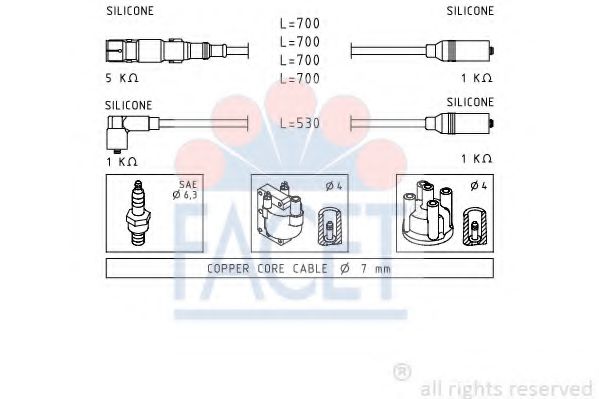 Imagine Set cablaj aprinder FACET 4.9551